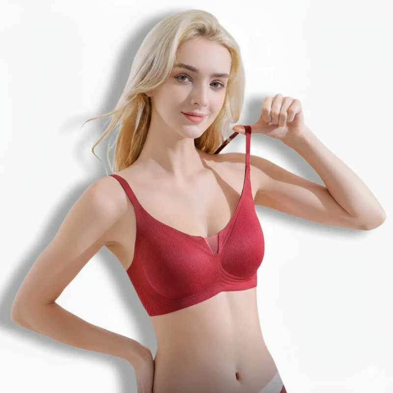 Seamless Soft & Comfortable Daily Wear Mesh Padded Bra 2 Seamless Soft & Comfortable Daily Wear Mesh Padded Bra - Image 2