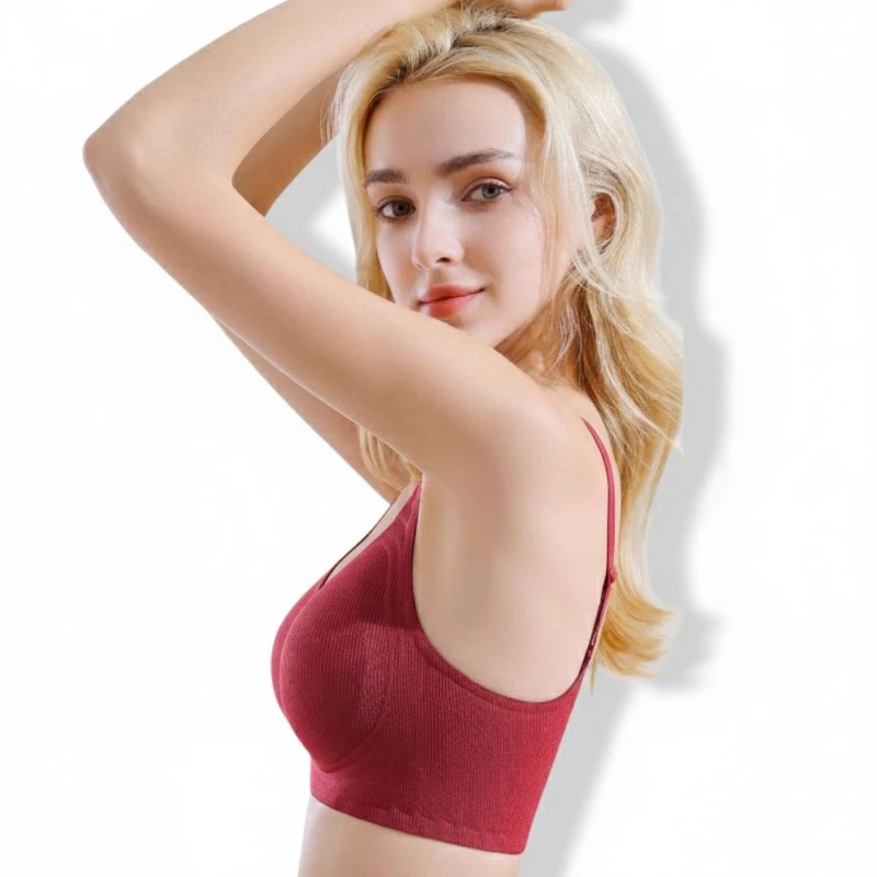 Seamless Soft & Comfortable Daily Wear Mesh Padded Bra 3 Seamless Soft & Comfortable Daily Wear Mesh Padded Bra - Image 3