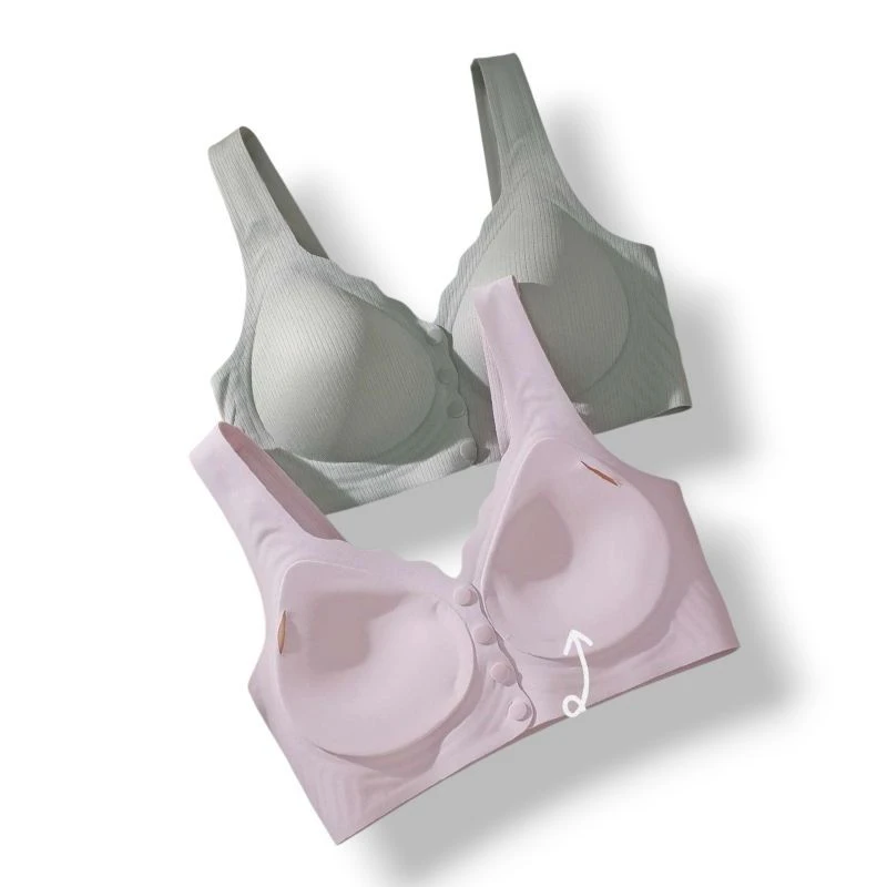 Seamless Soft Fabric Front Closure Daily Wear Bra 6 Seamless Soft Fabric Front Closure Daily Wear Bra - Image 6
