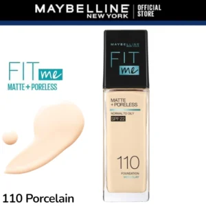 Maybelline Fit Me Matte + Poreless Liquid Foundation - 110 Porcelain