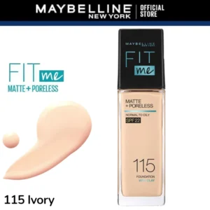 Maybelline Fit Me Matte + Poreless Liquid Foundation - 115 Ivory