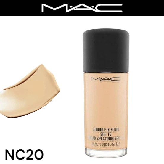 MAC Studio Fix Fluid SPF15 Foundation - NC20 1 MAC Studio Fix Fluid SPF15 Foundation - NC20
