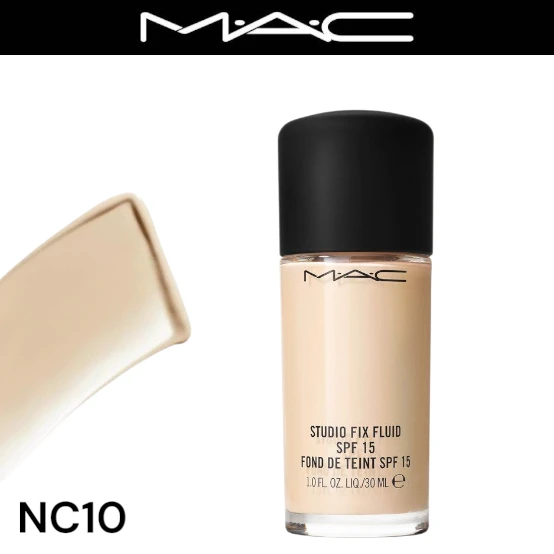MAC Studio Fix Fluid SPF15 Foundation - NC10 1 MAC Studio Fix Fluid SPF15 Foundation - NC10