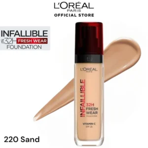 LOreal Paris Infallible 32H Fresh Wear Foundation - 220 Sand