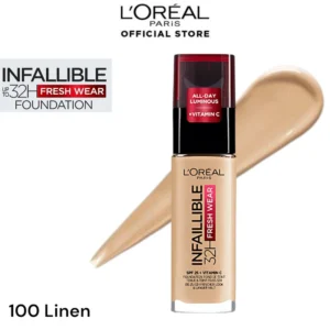 LOreal Paris Infallible 32H Fresh Wear Foundation - 100 Linen