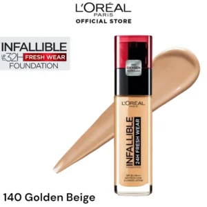 LOreal Paris Infallible 32H Fresh Wear Foundation - 140 Golden Beige