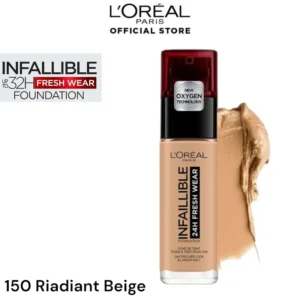 LOreal Paris Infallible 24H Fresh Wear Foundation - 150 Radiant Beige