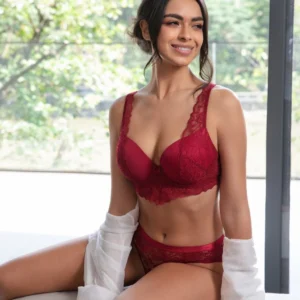 Flourish Padded Bra Set 82301 - Maroon
