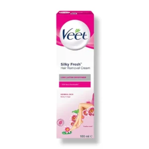 Veet Silky Fresh Hair Removal Cream for Normal Skin, Body & Legs - 100ml