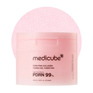 Medicube PDRN Pink Collagen Toning Gel Toner Pad - 70 Pads - 120ml