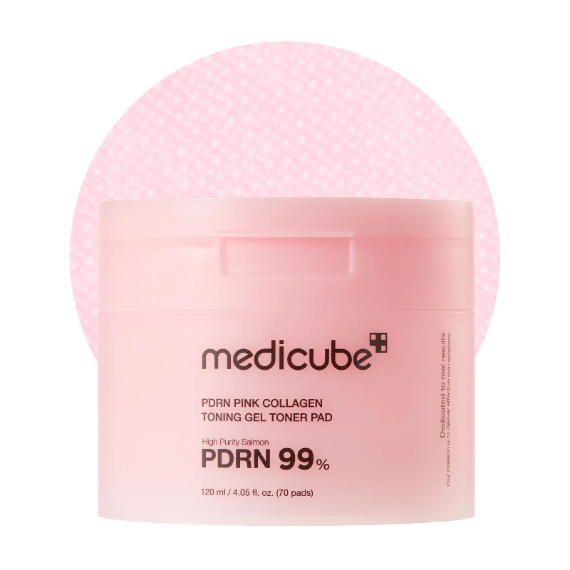 Medicube PDRN Pink Collagen Toning Gel Toner Pad - 70 Pads - 120ml 1 Medicube PDRN Pink Collagen Toning Gel Toner Pad - 70 Pads - 120ml