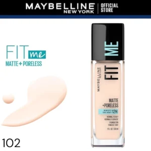 Maybelline Fit Me Matte + Poreless Liquid Foundation - 102 Fair Porcelain