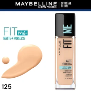 Maybelline Fit Me Matte + Poreless Liquid Foundation - 125 Nude Beige